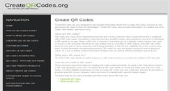 Desktop Screenshot of createqrcodes.org