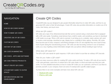 Tablet Screenshot of createqrcodes.org